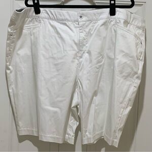 SHORTS Intro Love the Fit women's size 24W Comfort Stretch Waist White NWOT